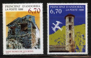 Andorra,  French # 474-5, Mint Never Hinge