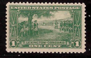 USA Scott 617 Lexington-Concord MNH** stamp from same sheet similar centering