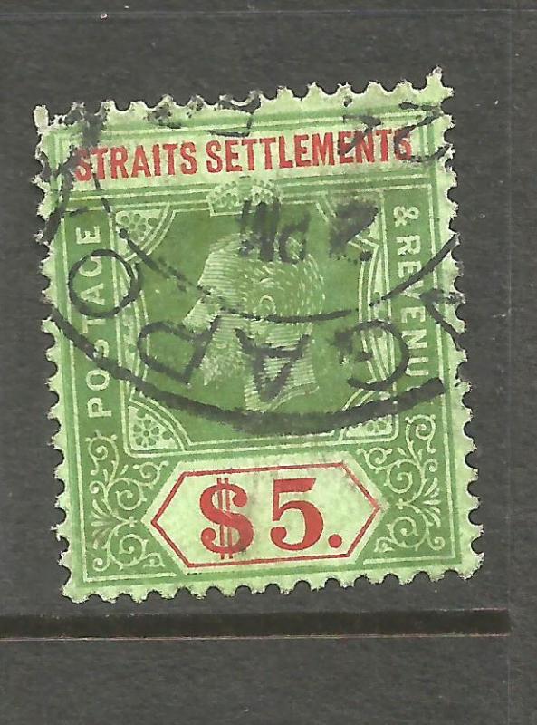 STRAITS SETTLEMENTS 1912-23  $5   KGV   FU  SG 212c