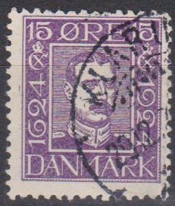 Denmark #168 F-VF Used CV $7.75 (A13025)