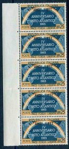 Trieste - Atlantic Pact Lire 25 watermark ND + letters 8/10