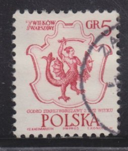 Poland 1334 Arms of Warsaw 1965