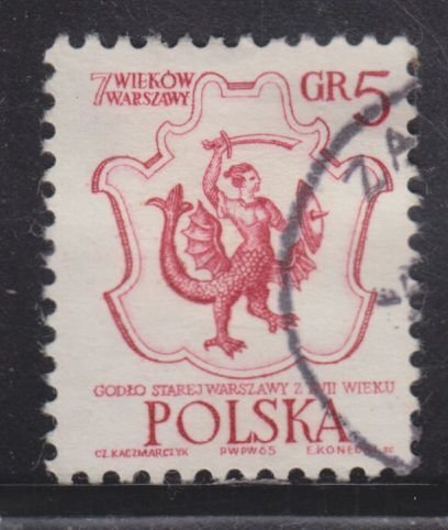 Poland 1334 Arms of Warsaw 1965