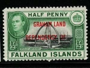 FALKLAND IS.DEP. SGA1 1944 ½d BLACK & GREEN MTD MINT