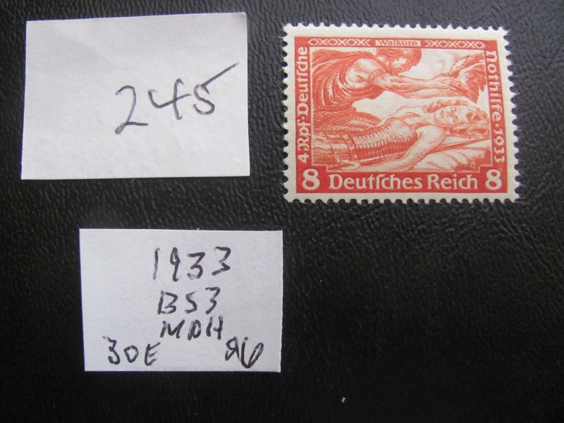 GERMANY 1933 MNH  SC B53 SINGLE VF 30 EUROS (245)