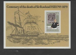 FALKLAND ISLANDS #294  1979 SIRROLAND HILL   MINT  VF NH  O.G  S/S  b