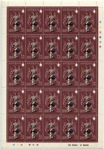 ANTIGUA #262 Drummer Boy British Commonwealth Sheet Stamp Postage 1970 Mint NH