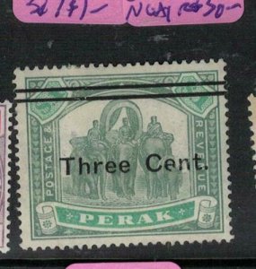 Malaya Perak Elephant Broken E in Cent SG 1 NGAI (2exb) 