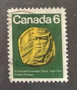 Canada 1970 Scott 531 used- 6c, 150th Birth Anniv. of Sir Donald Alexander Smith