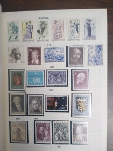collection on pages Austria 1970-74 complete mint most MNH DA: CV $84