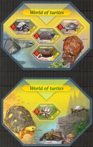 Solomon Islands 2014 Turtles II sheet +S/S MNH