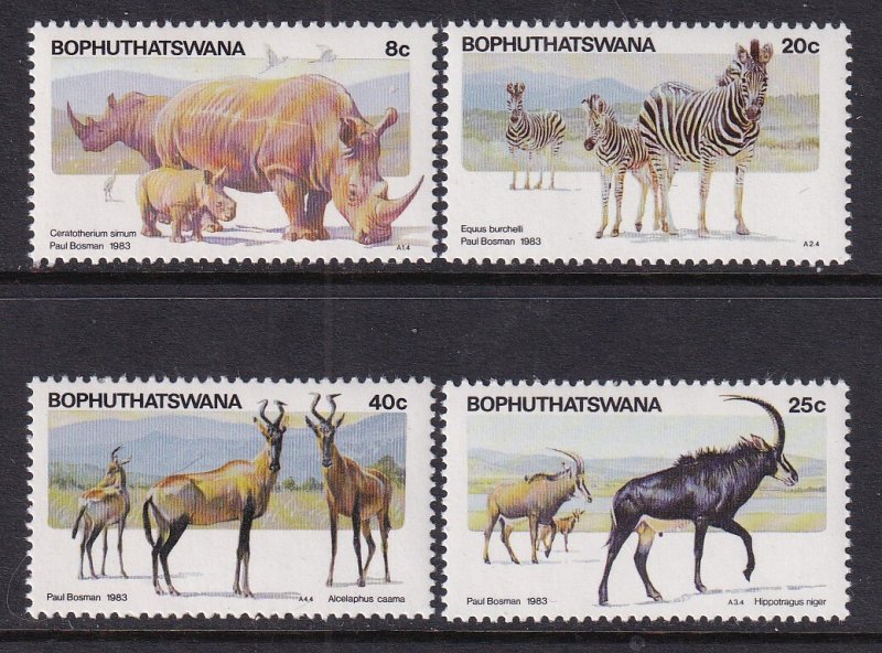 Bophuthatswana 100-103 Animals MNH VF