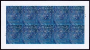 Scott #5853 Blue $1 Floral Geometry Sheet of 10 Stamps - MNH