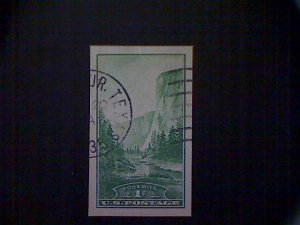 United States, Scott #756, used (o), 1935, Yosemite Falls, 1¢,green