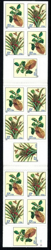 BK261. (3128b) 32 cent. Botanical Prints. Booklet of 15⭐⭐⭐⭐⭐⭐