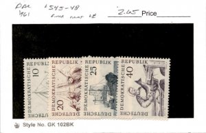 Germany - DDR, Postage Stamp, #545-548 Mint LH, 1961 Fishing (AD)