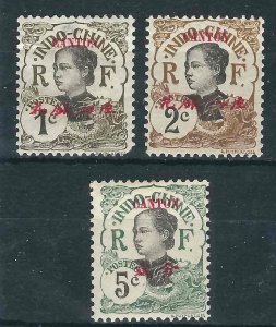 France Off China Canton 48-49, 51 Y&T 50-51, 53 MH F/VF 1908 SCV $5.00
