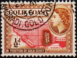 Gold Coast. 1952 1/2d S.G.153 Fine Used