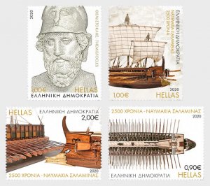 Greece 2020 MNH Stamps History Greco-Persian Wars Battle of Salamis Ships
