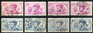 France Sc# 296-297 Used lot/4 1934 Jacques Cartier