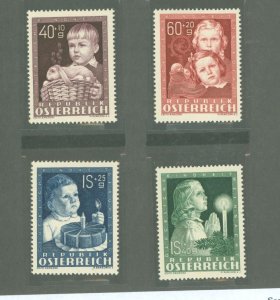 Austria #B260-B263 Unused Single (Complete Set)
