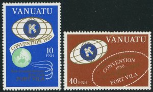 Vanuatu #295-296 Kiwanis Convention Postage Stamps 1980 Mint LH