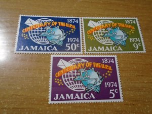 Jamaica  #  387-89  MNH
