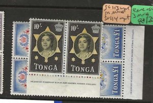 TONGA SG113-114  IMPRINT PAIR, IMPRINT BLOCK OF 4  ,  3, MNH    P0123H