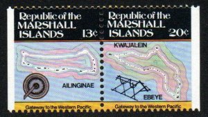 Marshall Islands Sc #39, 41 MNH pair