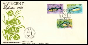 St Vincent 472-474 Fish U/A FDC