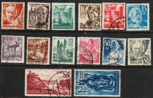 Germany - Rhine Palatinate Sc #6N16-6N29 Used