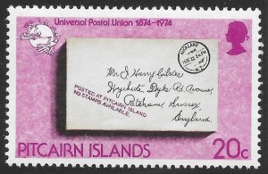 Pitcairn Islands Scott 142 MNH 20c UPU Issue of 1974