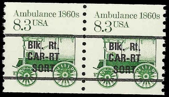 # 2231 MINT NEVER HINGED PRE-CANS. AMBULANCE