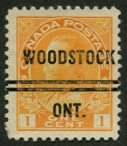 Canada Precancel WOODSTOCK 1-105d