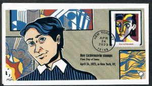 5796-FDC -63cPaintings by Roy Liechtenstein: Portrait of a Woman, 1979 Bullseye