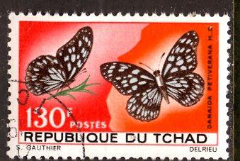 Chad 1967: Sc. # 142; O/Used CTO Single Stamp