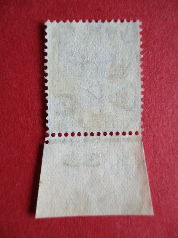 SG424 George V 1924-26 Harrison 4d Grey Green Imperf Control X35 Used