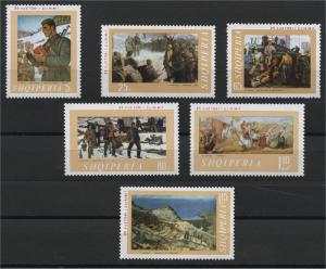 ALBANIA, PAINTINGS 25 YEARS OF LIBERATION 1969 MNH	