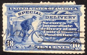 1911, US 10c, Special Delivery, Used, Faulty, Sc E8