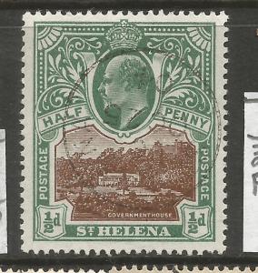 ST HELENA  1903  1/2d   KEVII   FU    SG 55