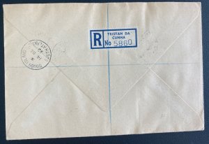 1955 Gough Island Tristan Da Cunha Cover To England Scientific Survey Black