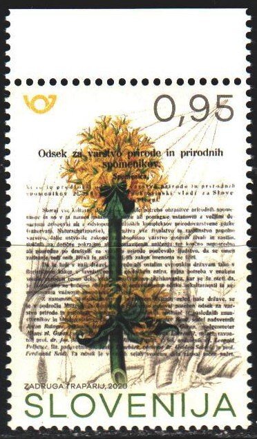 Slovenia. 2020. 1406. Environmental protection, flowers, flora. MNH.