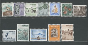 1951-54 Ceylon, Stanley Gibbons #419-30, 12 Value Series, MNH**