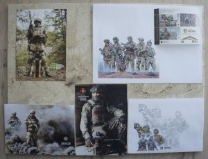 2023 war in Ukraine  stamp SET Glory to Forces of Ukraine! Offensive Guard MNH