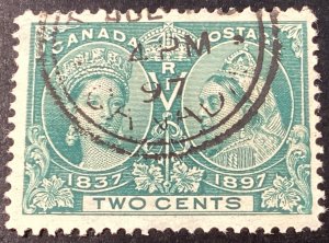 Canada #52 1897 2c green Queen Victoria