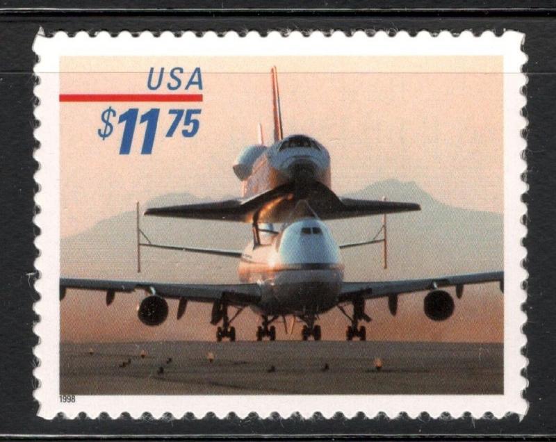 3262 Piggyback Space Shuttle Express Mail Single Mint/nh Free Shipping