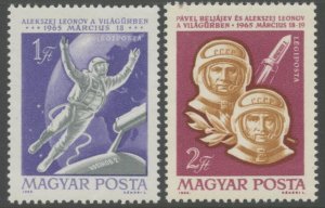 HUNGARY Sc#C251-C252 1965 Russian Astronauts Space Complete Set OG Mint Hinged