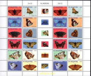 666034 MNH SAN MARTIN 2012 MARIPOSAS