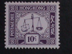​HONG KONG-1938 -SC# J10- 84 YEARS OLD-POSTAGE DUE STAMPS MNH VERY FINE