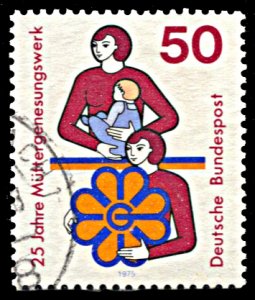 Germany 1154, used, 25th Anniversary of Convalescent Mothers' Foundation